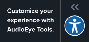 Customize your experience with AudioEye Tools.