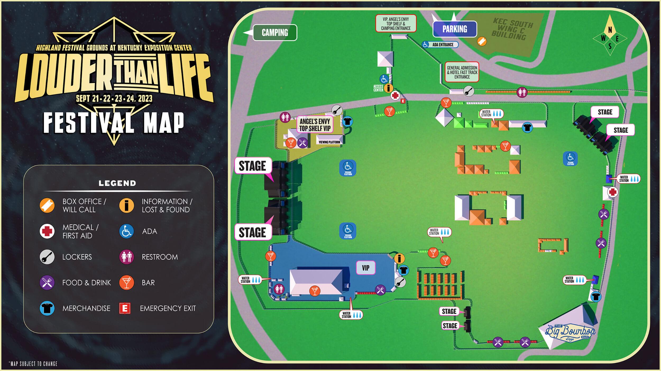 Louder Festival Map 